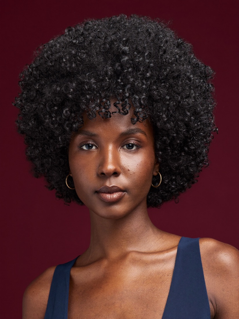 Perruque Afro Kinky en cheveux naturels